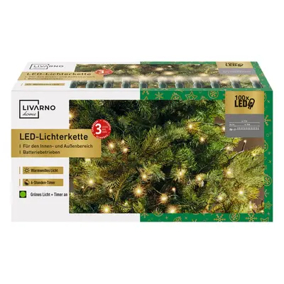 Livarno home Světelný LED řetěz, LED (teplá bílá / provoz na baterie)