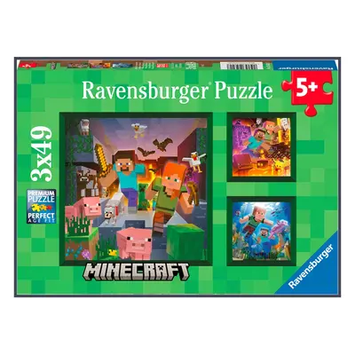 Ravensburger Minecraft Puzzle (3 x dílků)