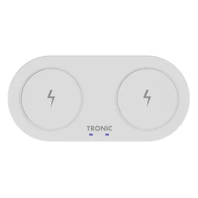 Tronic® Bezdrátová duální nabíječka Qi®, W (bílá)