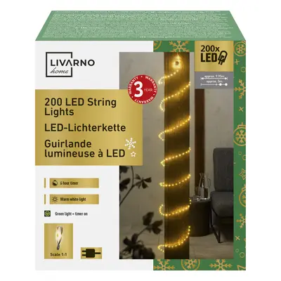 Livarno home Světelný LED řetěz, LED (svazek/stříbrná)