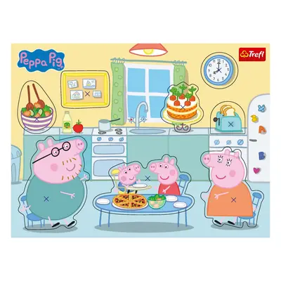 Trefl Dřevěné vkládací puzzle (Prasátko Peppa)