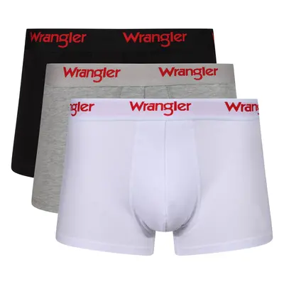 Wrangler Pánské boxerky, kusy (černá/šedá/bílá, L)