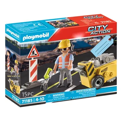 Playmobil Herní sada (stavební dělník s řezačkou hran)