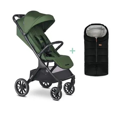 EASYWALKER Kočárek sportovní Jackey2 Deep Green + PETITE&MARS fusak Jibot ZDARMA