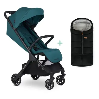 EASYWALKER Kočárek sportovní Jackey Teal Green + PETITE&MARS fusak Jibot ZDARMA