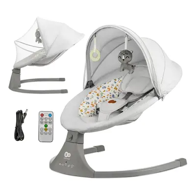 KINDERKRAFT Lehátko houpací s melodií 2v1 Lumi, do kg, Premium Light Grey