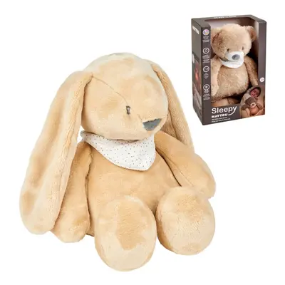 NATTOU Uspáváček plyšový hudební se světýlkem a senzorem pláče 4v1 Sleepy Bunny Pale Brown 0m+