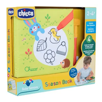 CHICCO Knížka na opakování malování pomocí vody Seasons 24m+