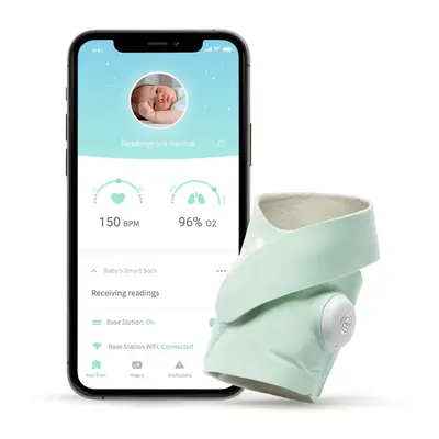 OWLET Ponožka chytrá Owlet Smart Sock - světle zelená