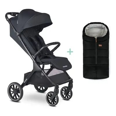 EASYWALKER Kočárek sportovní Jackey2 Midnight Black + PETITE&MARS fusak Jibot ZDARMA