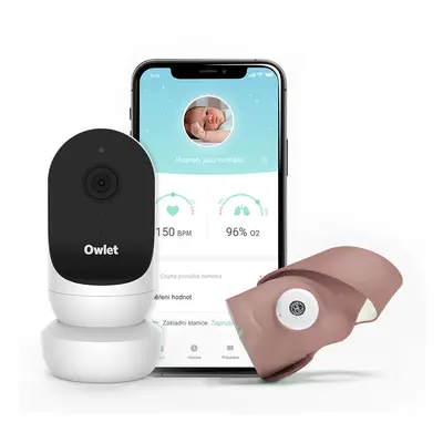 OWLET Ponožka chytrá Owlet Smart Sock a kamera Owlet Cam Dusty Rose