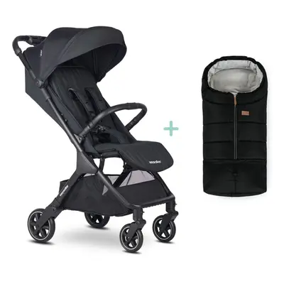 EASYWALKER Kočárek sportovní Jackey2 Midnight Black + PETITE&MARS fusak Jibot ZDARMA