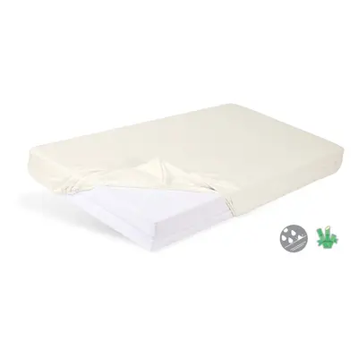 BABYMATEX Prostěradlo nepromokavé s gumičkou Bamboo světle béžové 60x120 cm