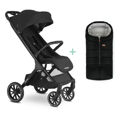 EASYWALKER Kočárek sportovní Jackey Shadow Black + PETITE&MARS fusak Jibot ZDARMA