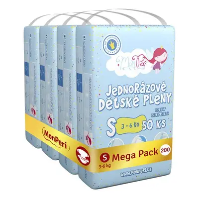 MONPERI Klasik Pleny jednorázové (3-6 kg) ks - Mega Pack