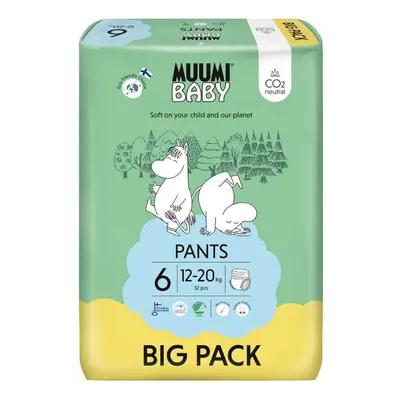 MUUMI Baby Pants Junior kg (52 ks), kalhotkové eko pleny