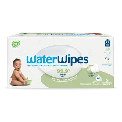 9x WATERWIPES Ubrousky vlhčené bez obsahu plastů Soapberry ks (540 ks)