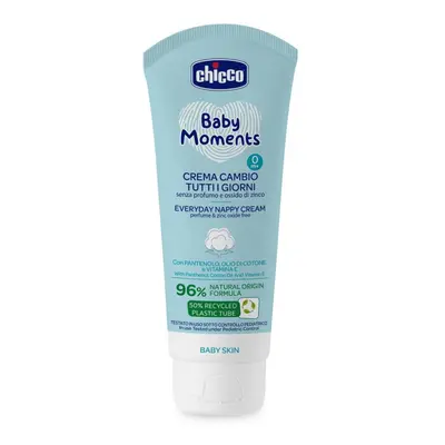 CHICCO Krém na dětský zadeček Baby Moments bez parfému na každý den 100ml, 0m+