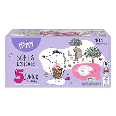 2x BELLA HAPPY Baby Pleny jednorázové Junior Box kg ks