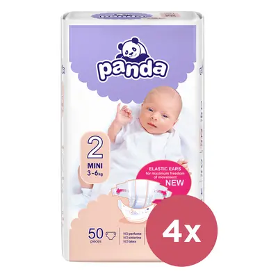 4x BELLA PANDA Mini ks (3-6 kg) - jednorázové pleny