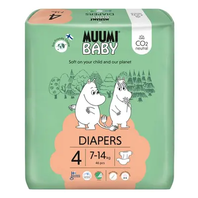 MUUMI Baby Maxi 7–14 kg (46 ks), eko pleny