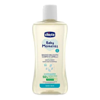 CHICCO Šampon jemný na vlasy a tělo Baby Moments % přírodních složek ml