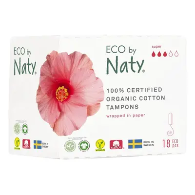 ECO BY NATY Dámské tampóny (18 ks) - super