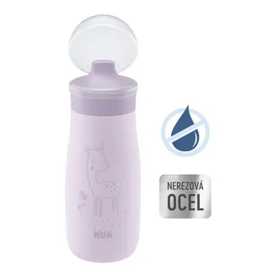 NUK Láhev Mini-Me Sip nerezová - fialová 300ml, 9m+