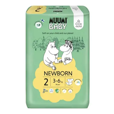 MUUMI Baby Newborn 3–6 kg (58 ks), eko pleny