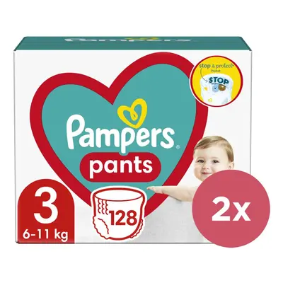 2x PAMPERS Pants Kalhotky plenkové jednorázové (6-11 kg) ks - MEGA PACK