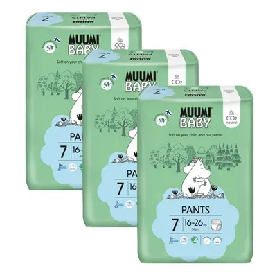 MUUMI Baby Pants XL kg (102 ks), měsíční balení kalhotkových eko plen