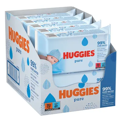 10x HUGGIES® Single Pure Ubrousky vlhčené ks