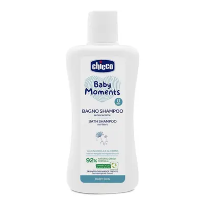 CHICCO Šampon na vlasy a tělo Baby Moments % přírodních složek ml