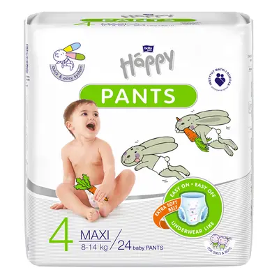 BELLA HAPPY Pants Kalhotky plenkové jednorázové Maxi (8-14 kg) ks