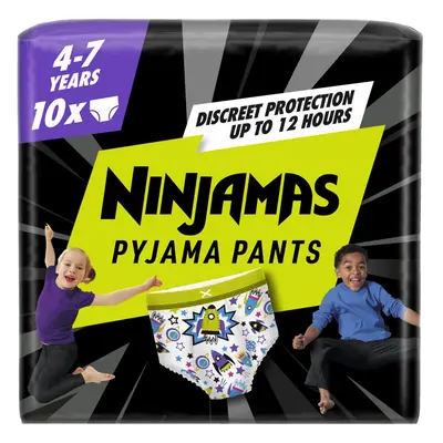 NINJAMAS Kalhotky plenkové Pyjama Pants Kosmické lodě, ks, let, 17kg-30kg