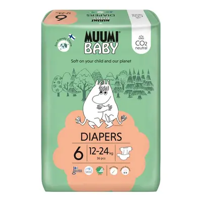 MUUMI Baby Junior 12–24 kg (36 ks), eko pleny