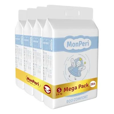 MONPERI Eco Comfort Pleny jednorázové (3-6 kg) ks - Mega Pack