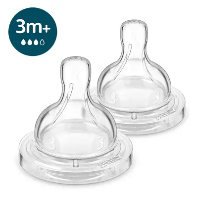 Philips AVENT Dudlík na láhev Anti-colic střední průtok 3m+, ks