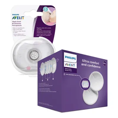 Philips AVENT Chránič bradavek - small ks + ster.krabička + Prsní vložky jednorázové ks