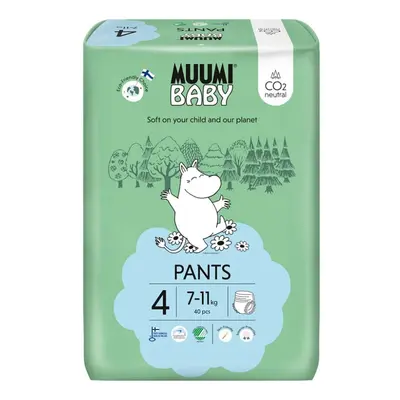 MUUMI Baby Pants Maxi kg (40 ks), kalhotkové eko pleny