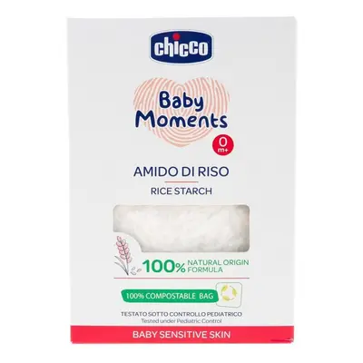 CHICCO Škrob dětský rýžový do koupele zklidňující Baby Moments Sensitive % bio g