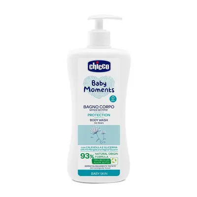 CHICCO Šampon na tělo s dávkovačem Baby Moments Protection 93% přírodních složek ml