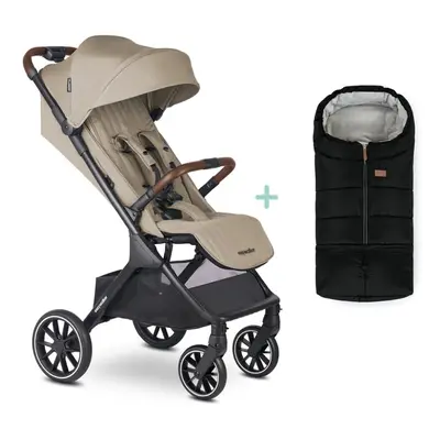 EASYWALKER Kočárek sportovní Jackey2 Pearl Taupe + PETITE&MARS fusak Jibot ZDARMA