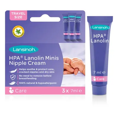 LANSINOH HPA® Krém na bradavky lanolínový minis 3x7 ml