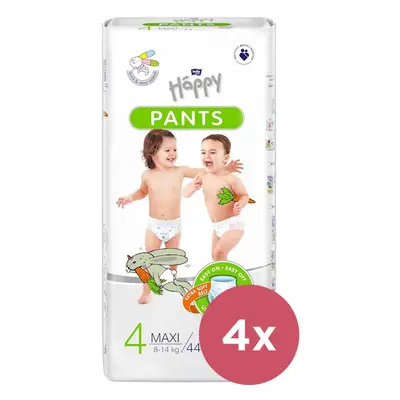 4x BELLA HAPPY Pants Kalhotky plenkové jednorázové Maxi (8-14 kg) ks