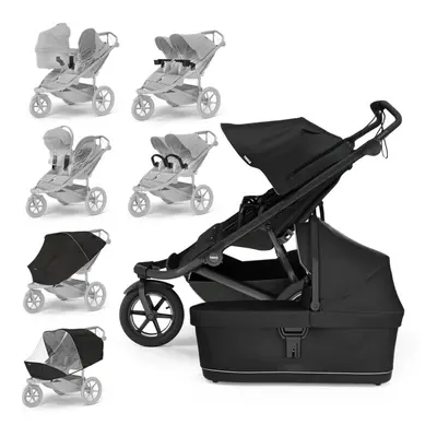 THULE Kočárek sourozenecký Urban Glide Double Black/Black set