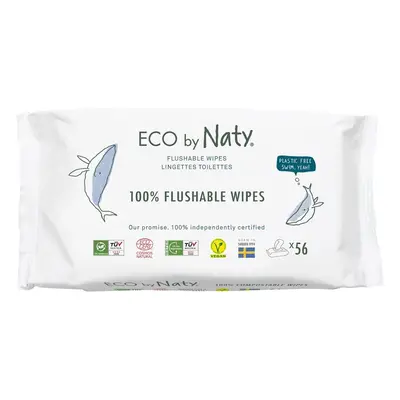 ECO BY NATY Ubrousky vlhčené bez vůně splachovatelné ks