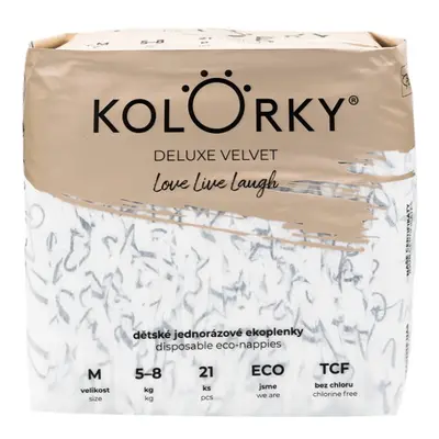 KOLORKY DELUXE VELVET Pleny jednorázové eko se sametovým povrchem (5-8 kg) ks