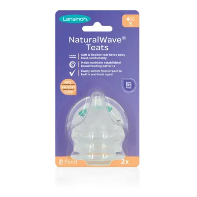 LANSINOH Savička na kojeneckou lahev NaturalWave pomalý průtok, S, ks