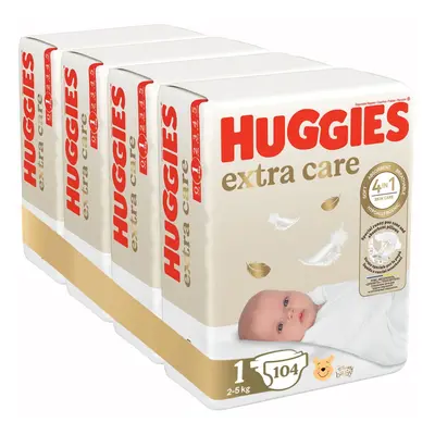 HUGGIES® Extra care Pleny jednorázové (2-5 kg) ks - MĚSÍČNÍ ZÁSOBA